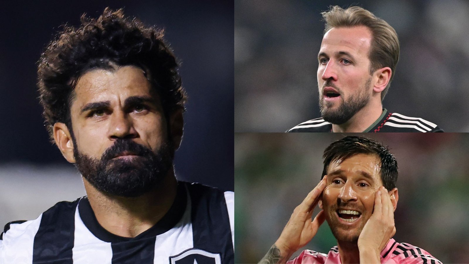 Diego Costa, Harry Kane et Lionel Messi sont mis en avant, exprimant des émotions pendant les matches, soulignant les traits d'un attaquant ultime.