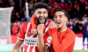 Ismael Saibari's brace leads PSV to dramatic comeback win