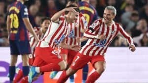 L'Atlético Madrid bat le Barcelone et se qualifie pour les demi-finales de la Coupe du Roi