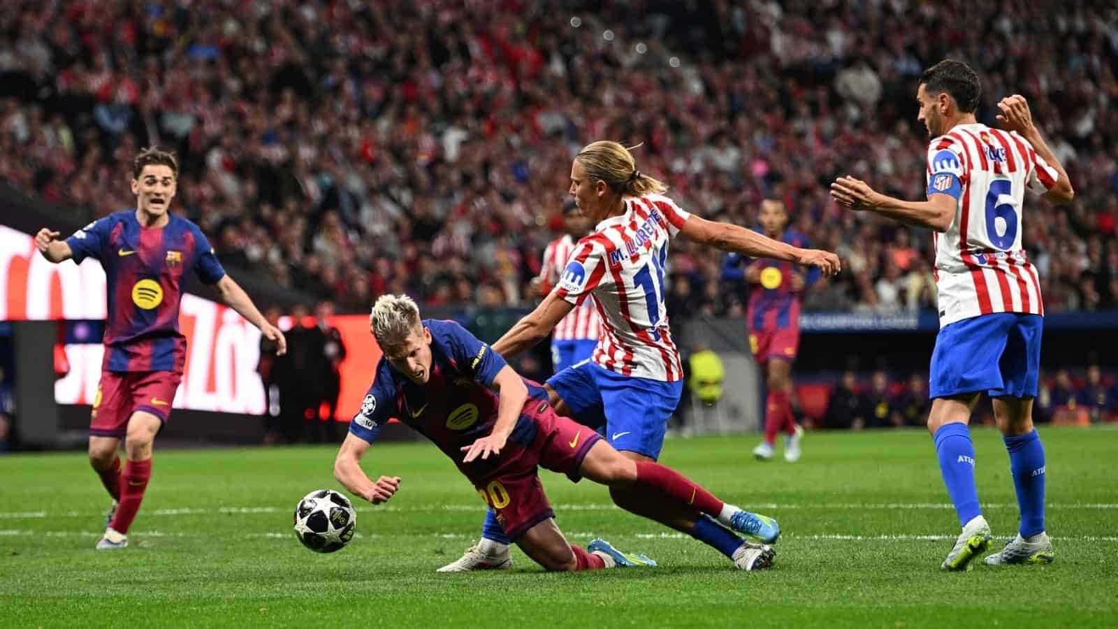 Barcelona Denied Two Penalties in Atletico Draw